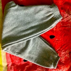 Grey sweatpants